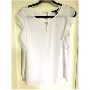 NWT Banana republic white blouse size M